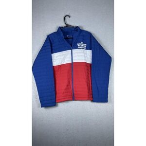 DC Comics‎ Wonder Woman Run Series Jacket Womens XL Blue Red Quilted Full Zip